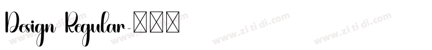 Design Regular字体转换